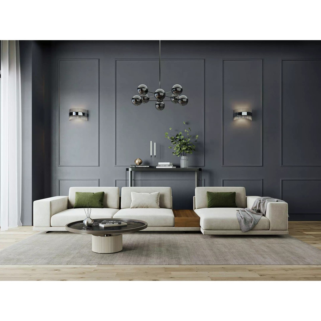 Modern Living Room 3D Model – Bright Interior Scene, FBX - View 2