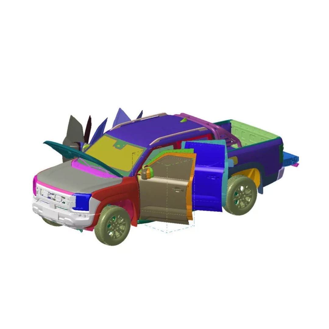 BYD Shark 2025 3D Model – High Detail Scanned Vehicle, STL Format - View 2