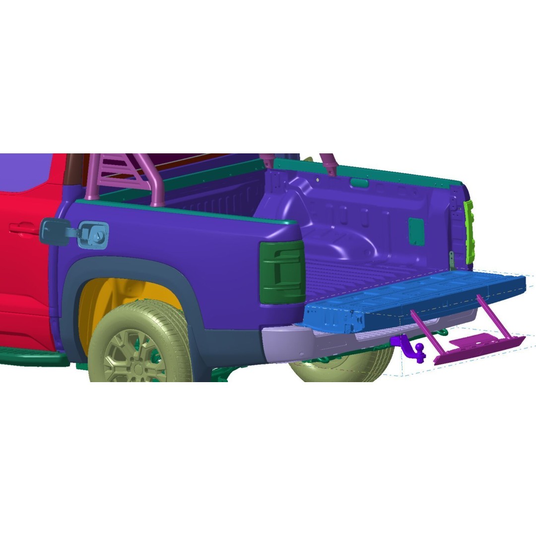 BYD Shark 2025 3D Model – High Detail Scanned Vehicle, STL Format - View 7