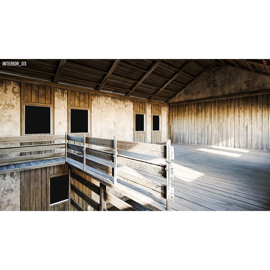 Medieval House 3D Model – Low Poly PBR Asset, FBX, OBJ, Blender - View 72