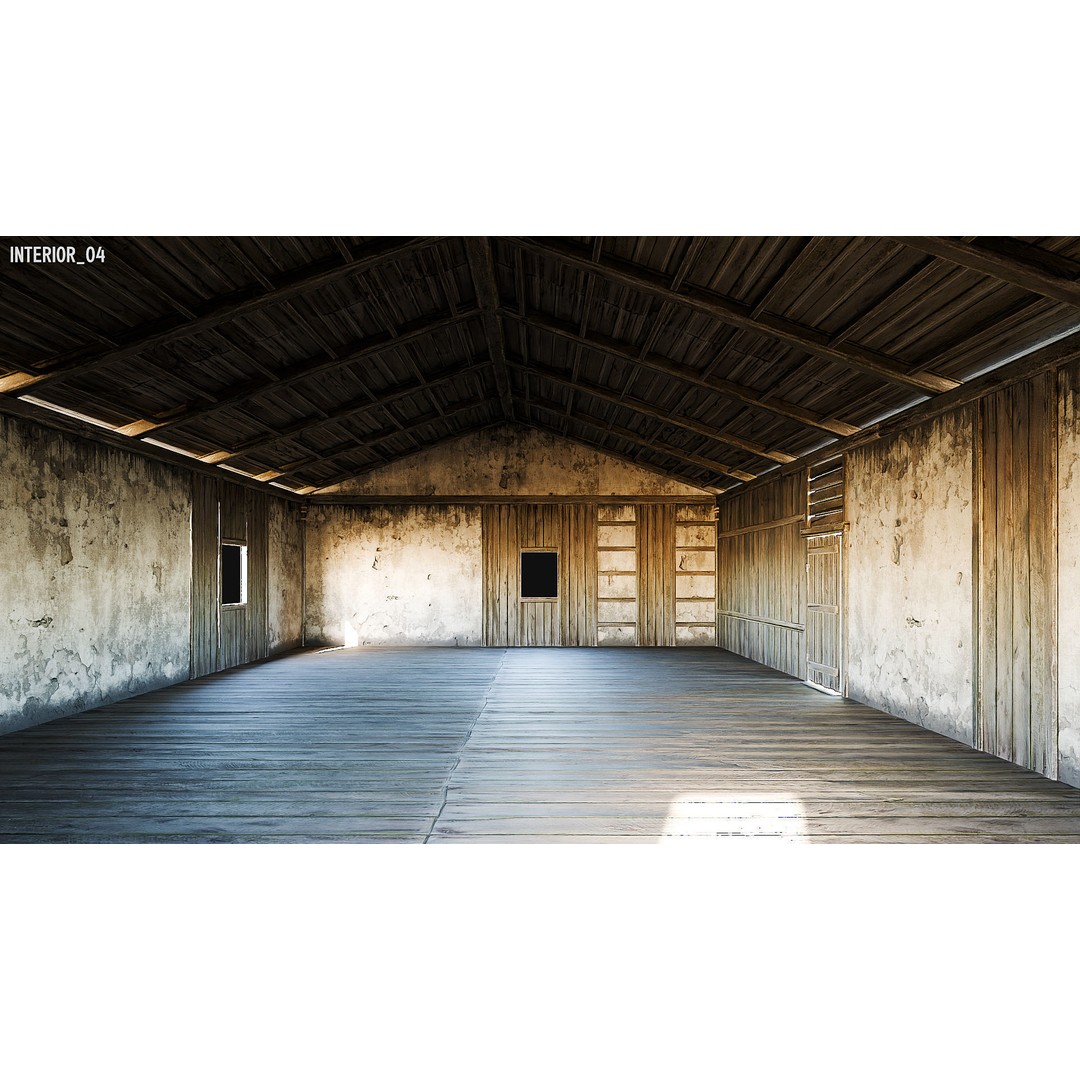 Medieval House 3D Model – Low Poly PBR Asset, FBX, OBJ, Blender - View 73