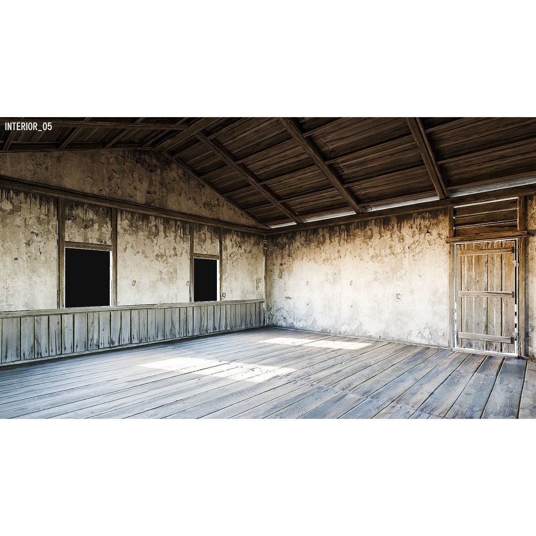 Medieval House 3D Model – Low Poly PBR Asset, FBX, OBJ, Blender - View 74