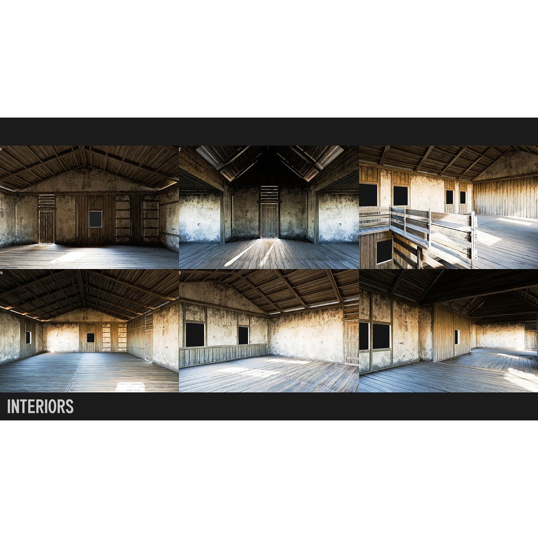 Medieval House 3D Model – Low Poly PBR Asset, FBX, OBJ, Blender - View 8