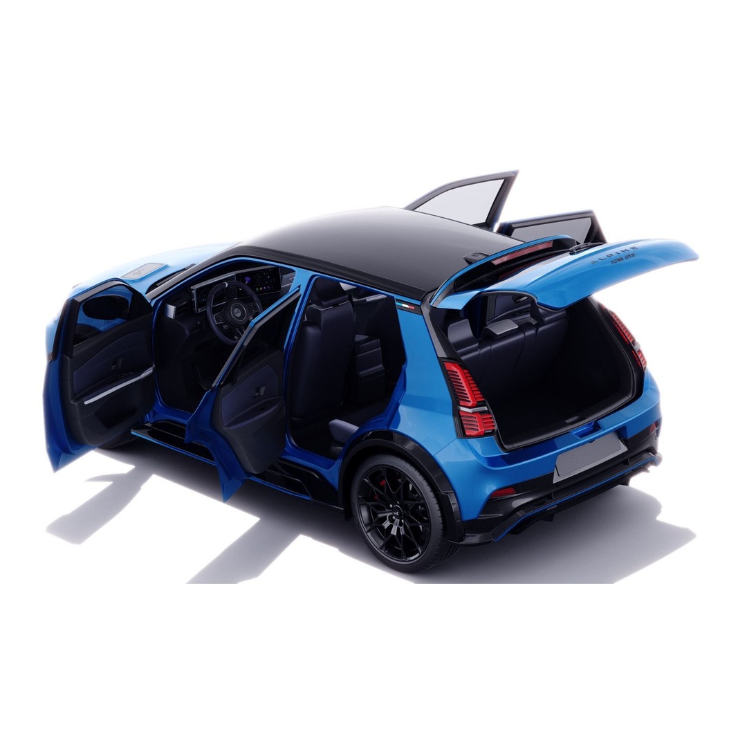 Alpine A290 GTS 2025 3D Model – High Poly Car Asset with Interior - View 14