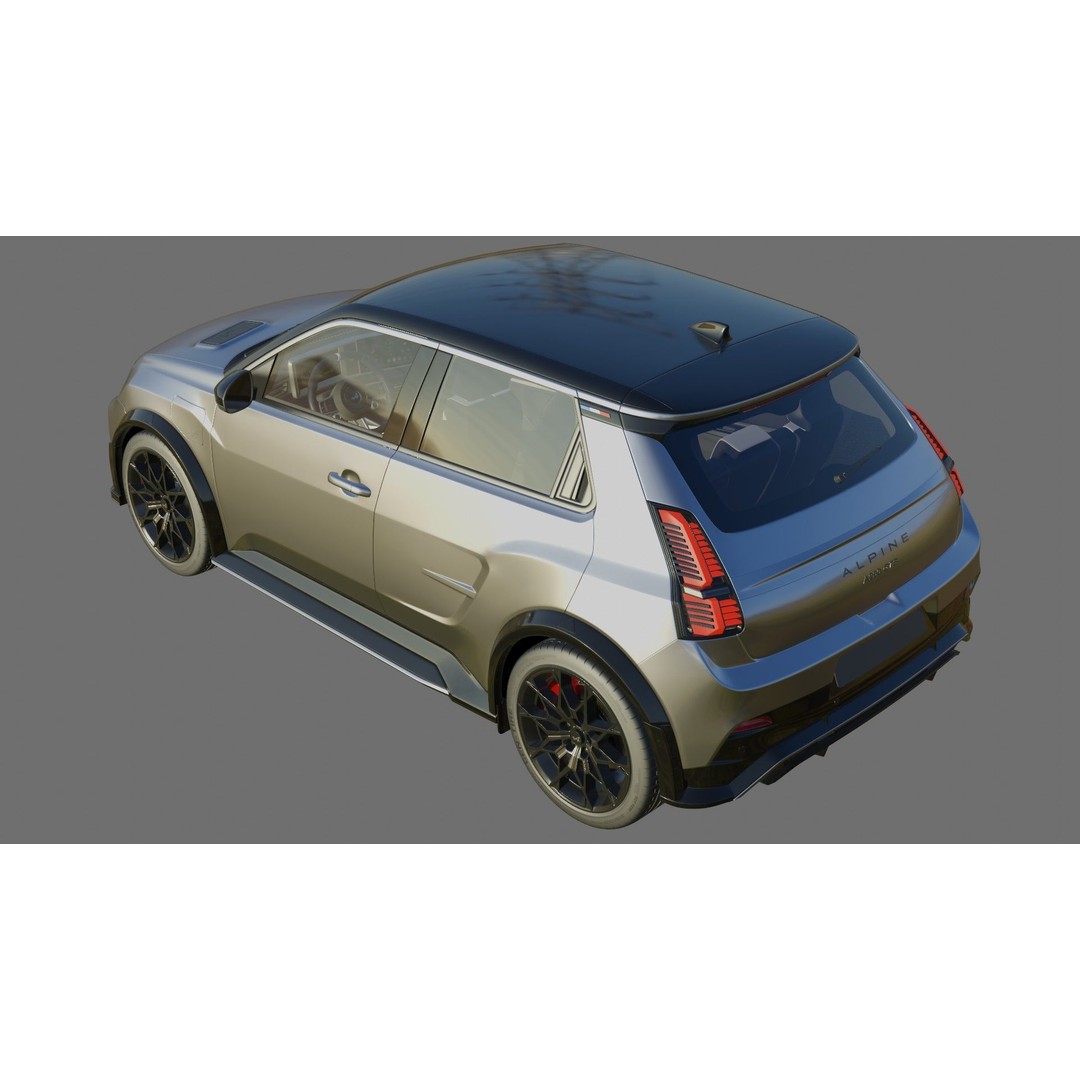 Alpine A290 GTS 2025 3D Model – High Poly Car Asset with Interior - View 23