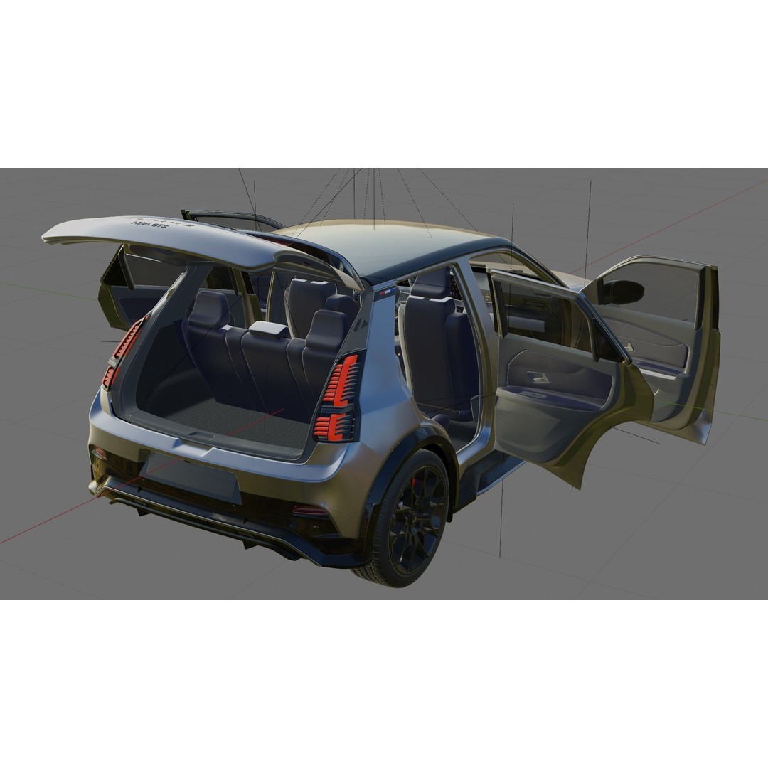 Alpine A290 GTS 2025 3D Model – High Poly Car Asset with Interior - View 27