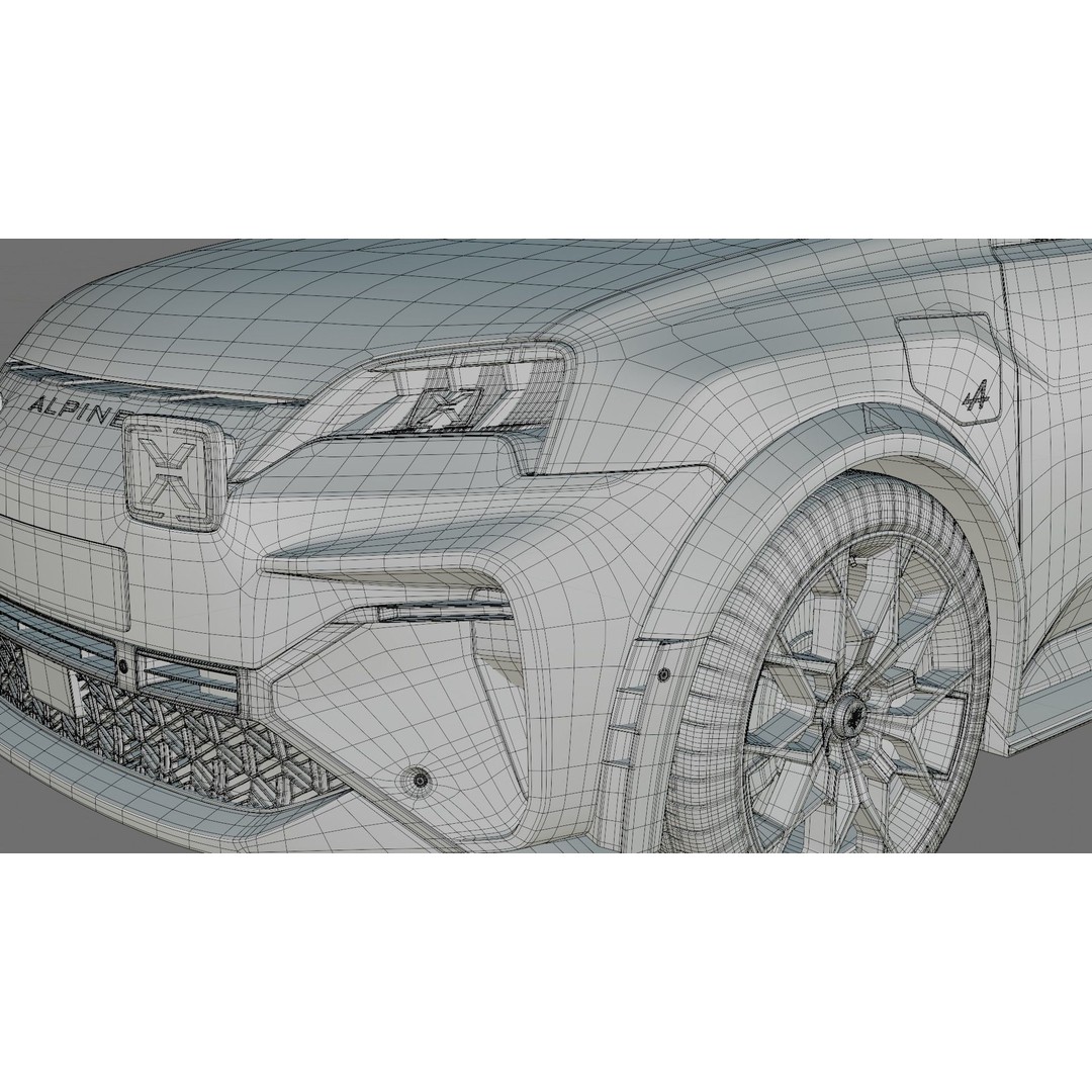 Alpine A290 GTS 2025 3D Model – High Poly Car Asset with Interior - View 32