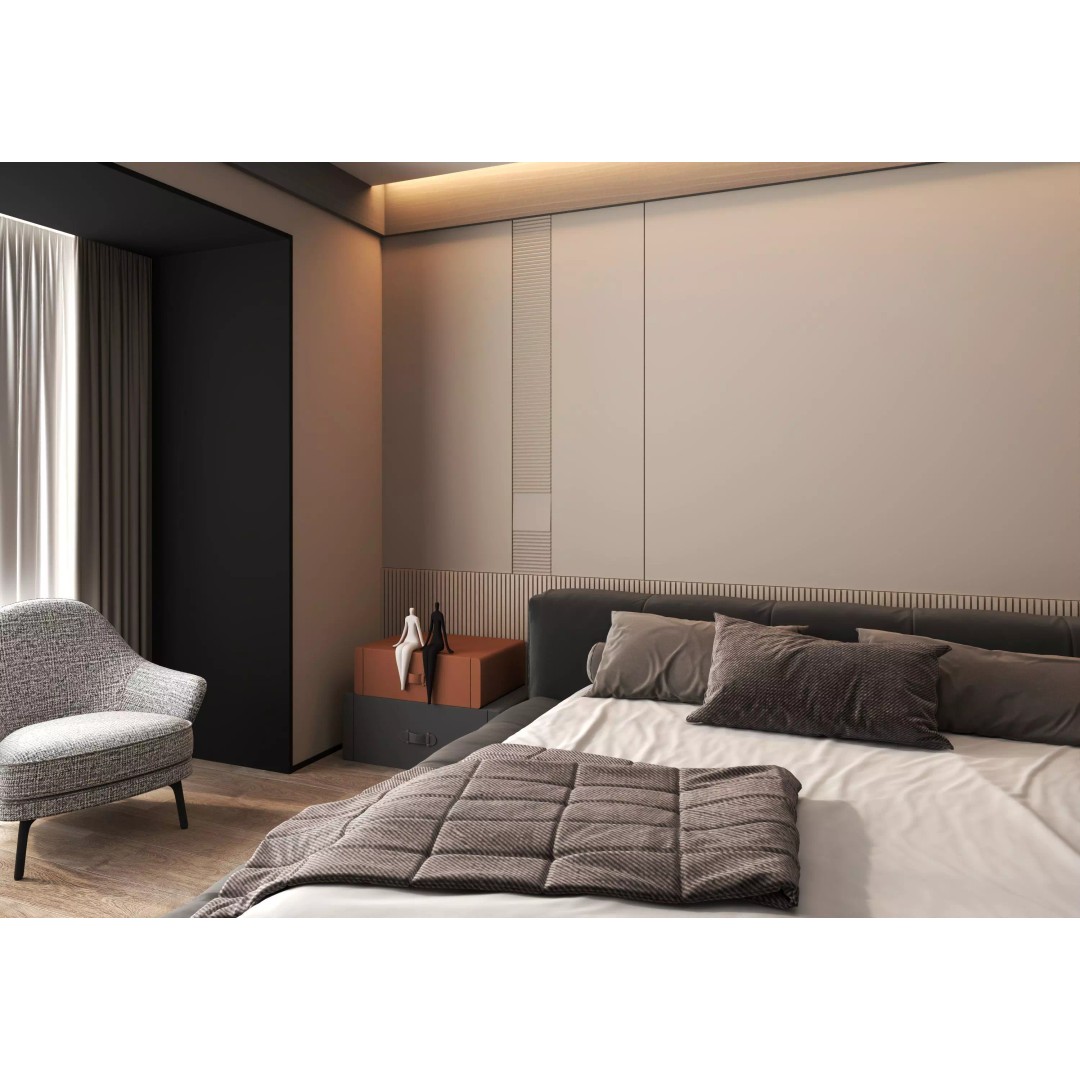 Luxury Bedroom Interior 3D Model – Contemporary Design, FBX & OBJ - View 7