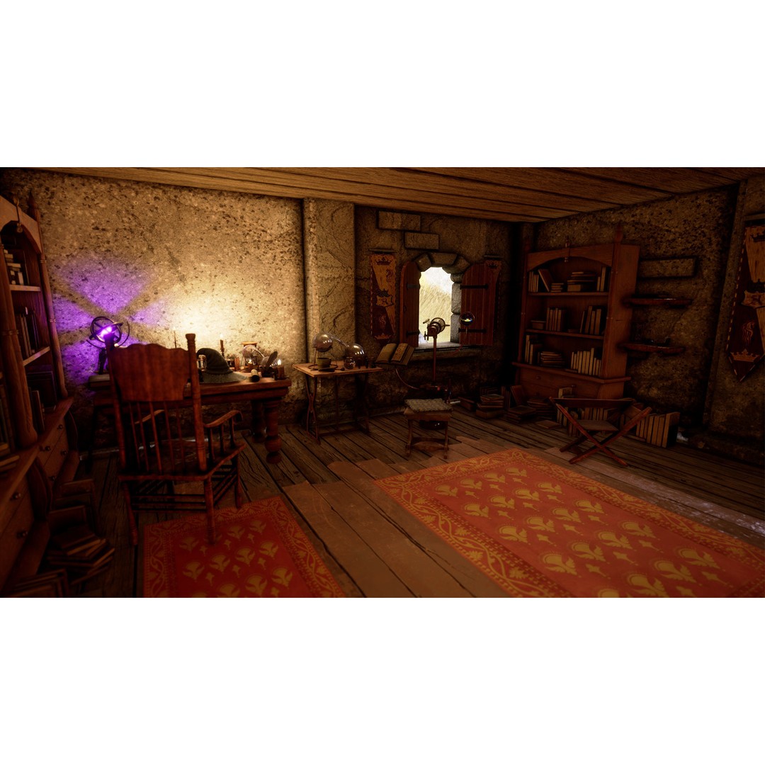 Medieval Furniture 3D Model – PBR Game-Ready Props, 150 Variations - View 15