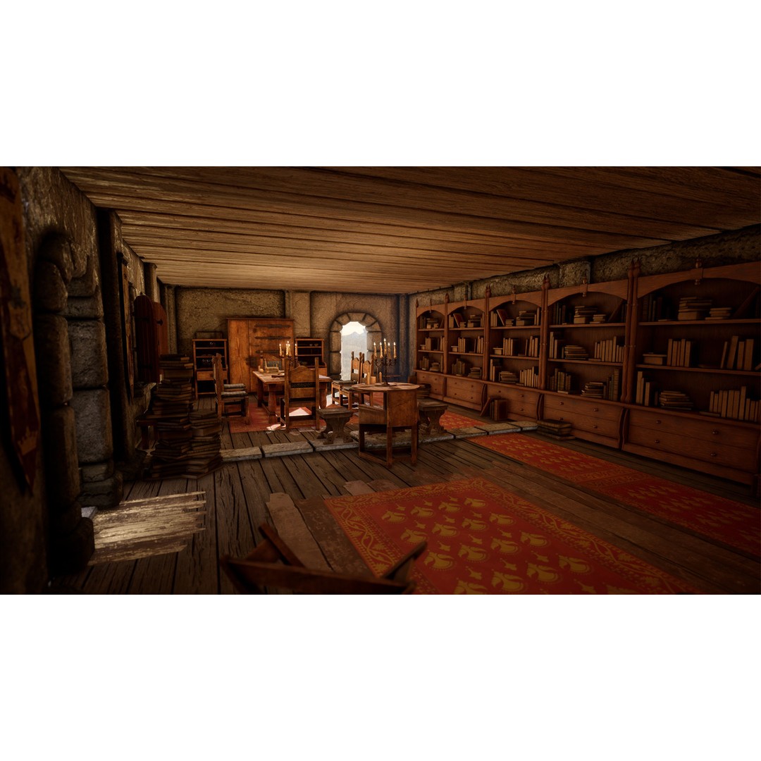 Medieval Furniture 3D Model – PBR Game-Ready Props, 150 Variations - View 16