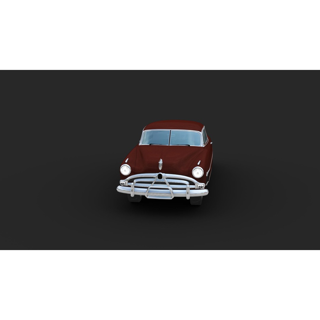 Hudson Hornet 3D Model – Low Poly Antique Car, Game Ready, FBX - View 10