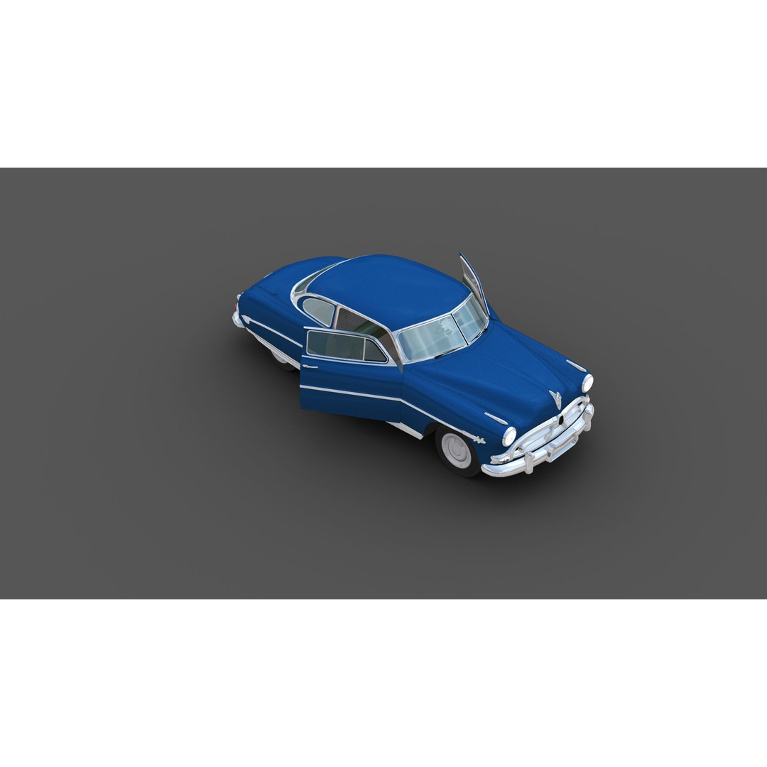 Hudson Hornet 3D Model – Low Poly Antique Car, Game Ready, FBX - View 15