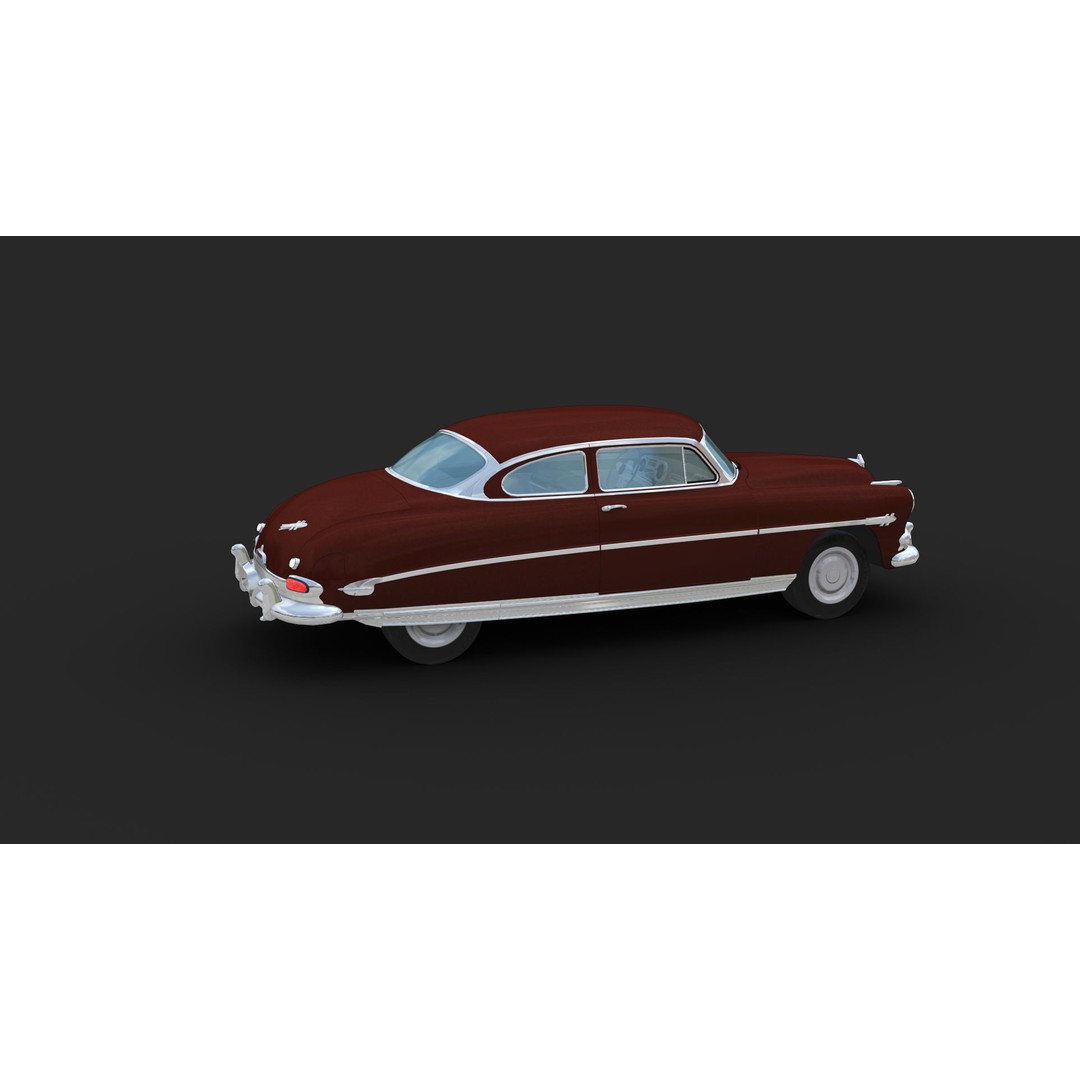 Hudson Hornet 3D Model – Low Poly Antique Car, Game Ready, FBX - View 19