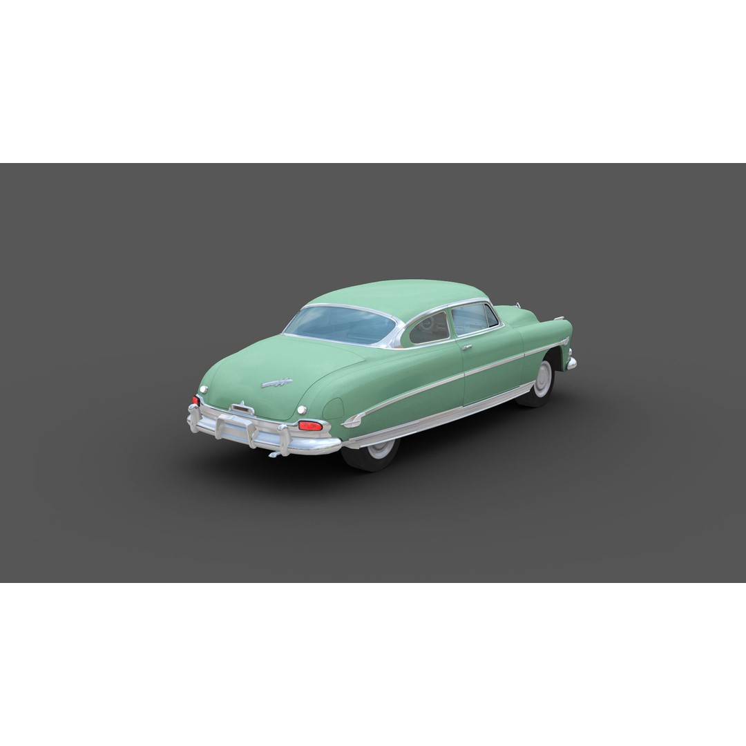 Hudson Hornet 3D Model – Low Poly Antique Car, Game Ready, FBX - View 21