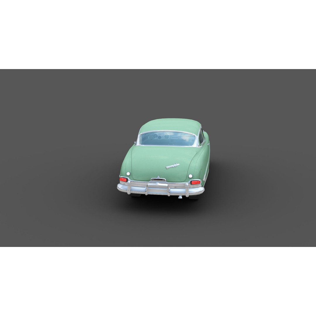 Hudson Hornet 3D Model – Low Poly Antique Car, Game Ready, FBX - View 24