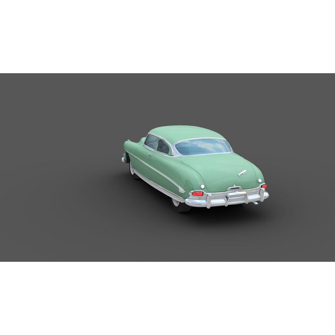 Hudson Hornet 3D Model – Low Poly Antique Car, Game Ready, FBX - View 27