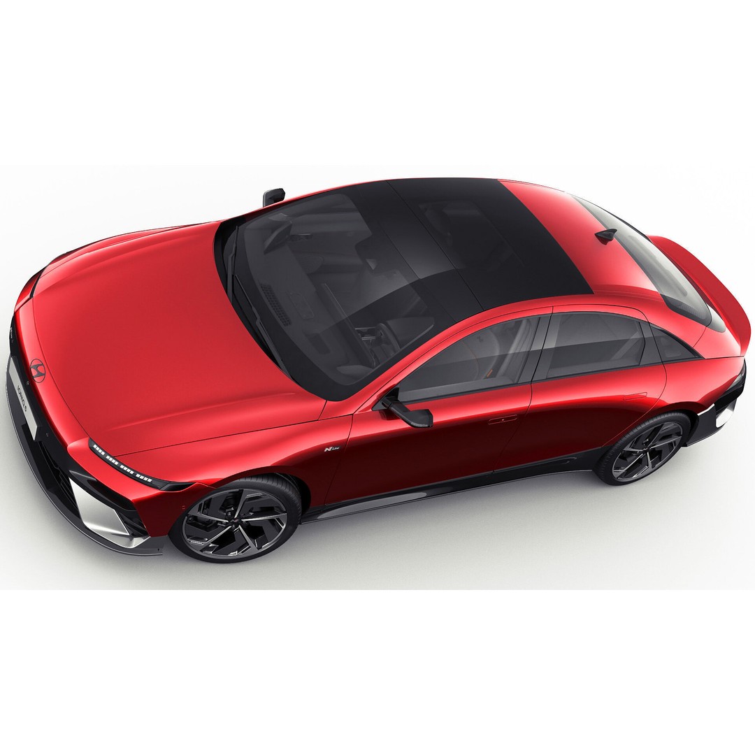 Hyundai Ioniq 6 N-Line 3D Model – Realistic Detailed Car Asset, FBX, OBJ, Blender - View 14