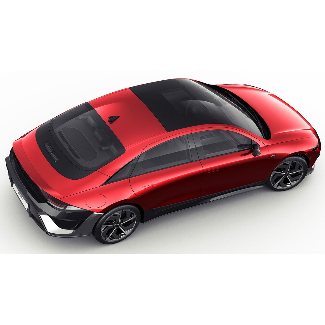 Hyundai Ioniq 6 N-Line 3D Model – Realistic Detailed Car Asset, FBX, OBJ, Blender - View 15