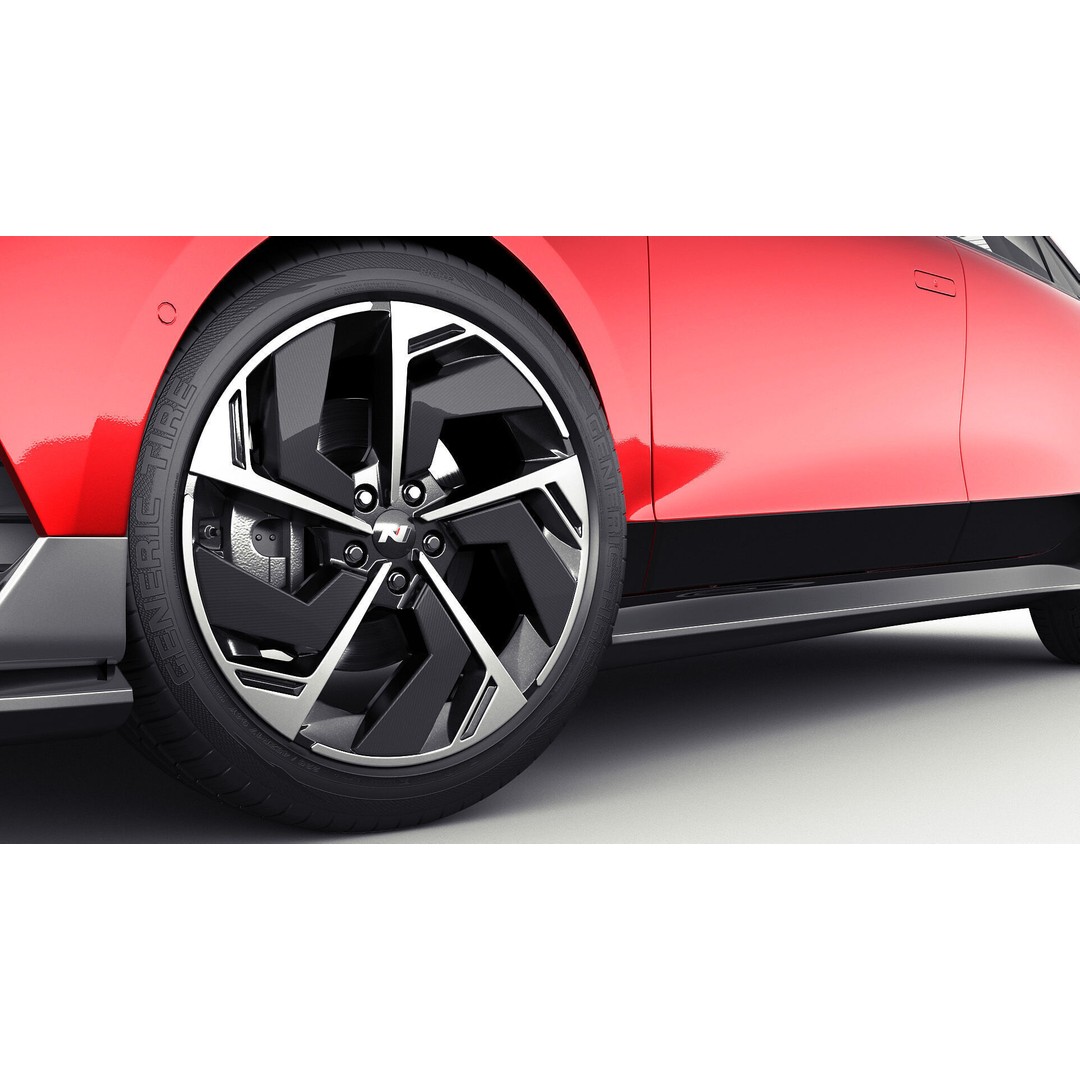 Hyundai Ioniq 6 N-Line 3D Model – Realistic Detailed Car Asset, FBX, OBJ, Blender - View 18