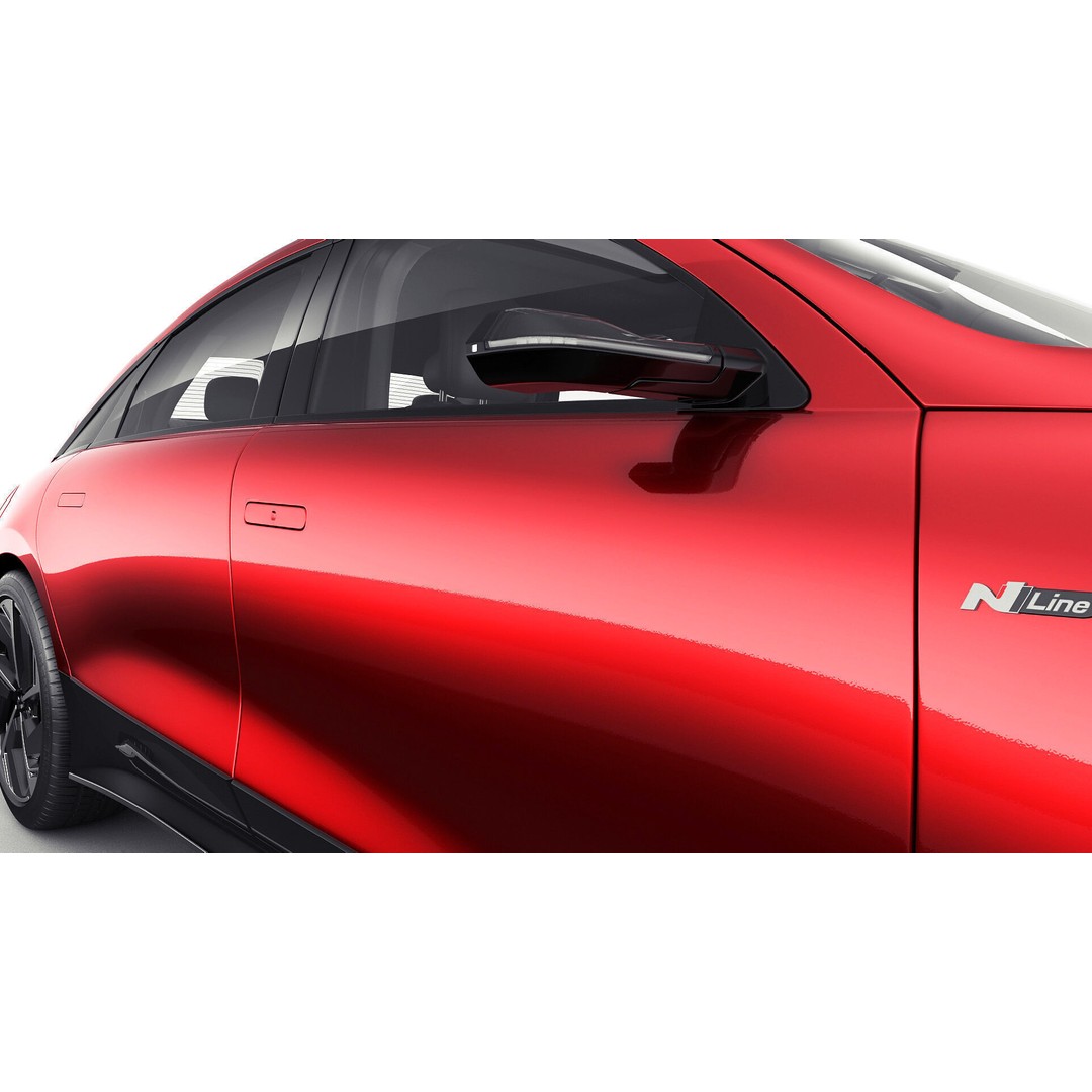 Hyundai Ioniq 6 N-Line 3D Model – Realistic Detailed Car Asset, FBX, OBJ, Blender - View 19