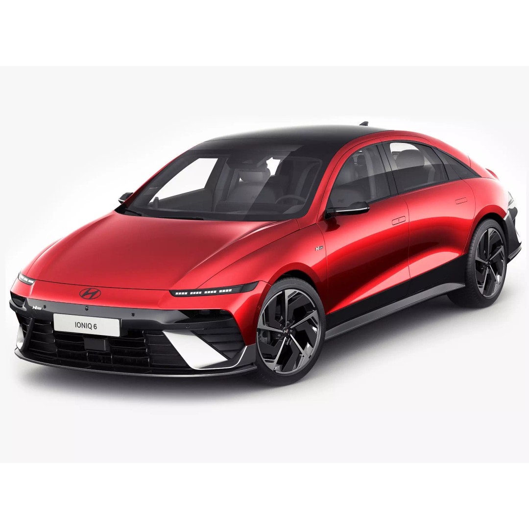 Hyundai Ioniq 6 N-Line 3D Model – Realistic Detailed Car Asset, FBX, OBJ, Blender - View 2