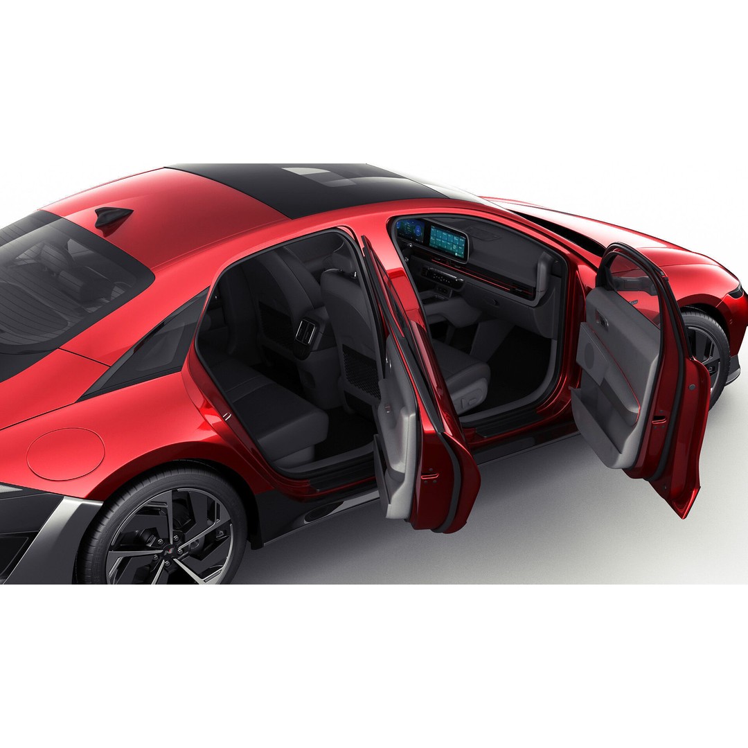 Hyundai Ioniq 6 N-Line 3D Model – Realistic Detailed Car Asset, FBX, OBJ, Blender - View 22