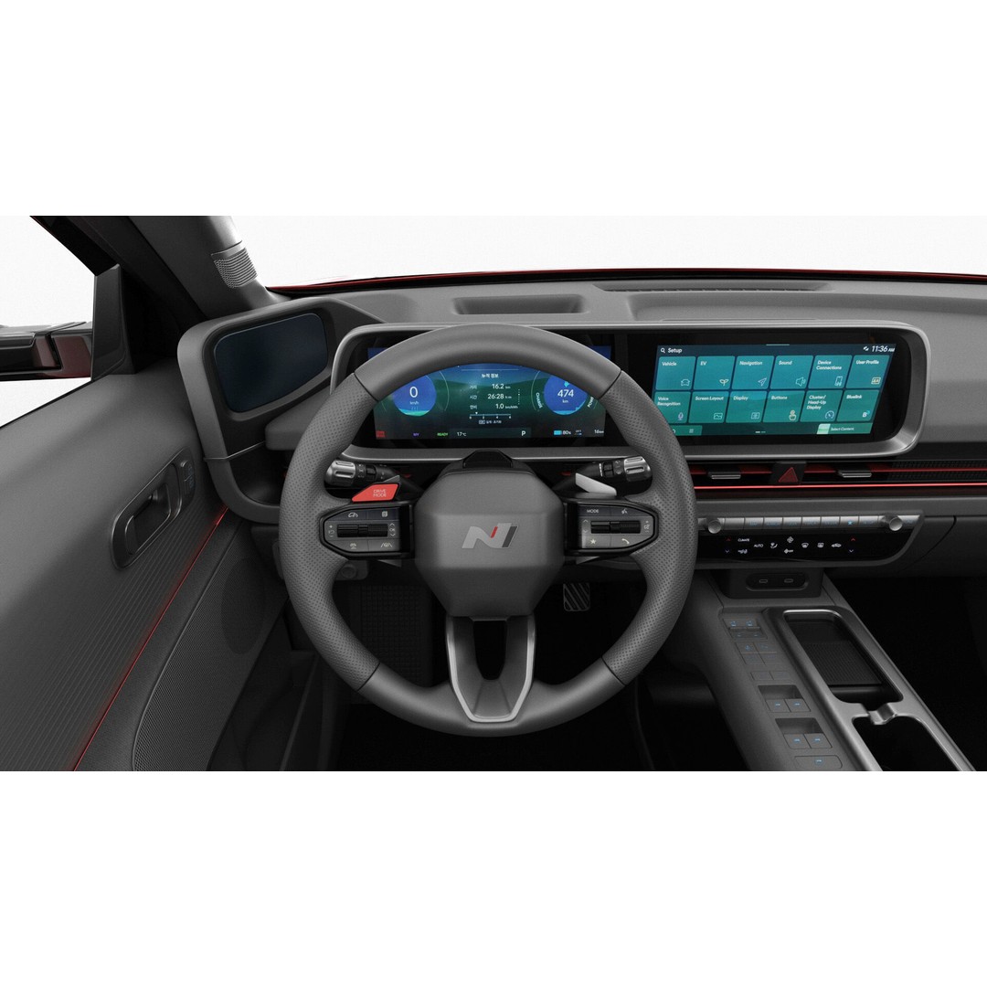 Hyundai Ioniq 6 N-Line 3D Model – Realistic Detailed Car Asset, FBX, OBJ, Blender - View 28