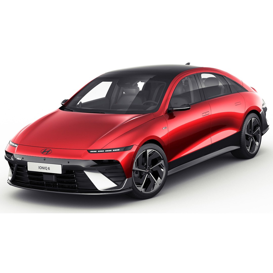 Hyundai Ioniq 6 N-Line 3D Model – Realistic Detailed Car Asset, FBX, OBJ, Blender - View 3