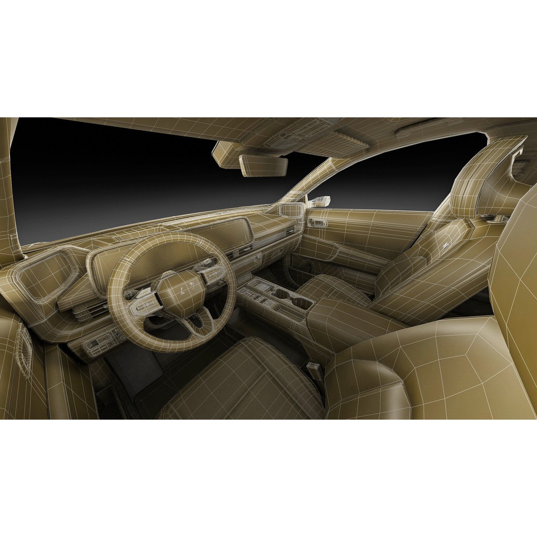 Hyundai Ioniq 6 N-Line 3D Model – Realistic Detailed Car Asset, FBX, OBJ, Blender - View 42