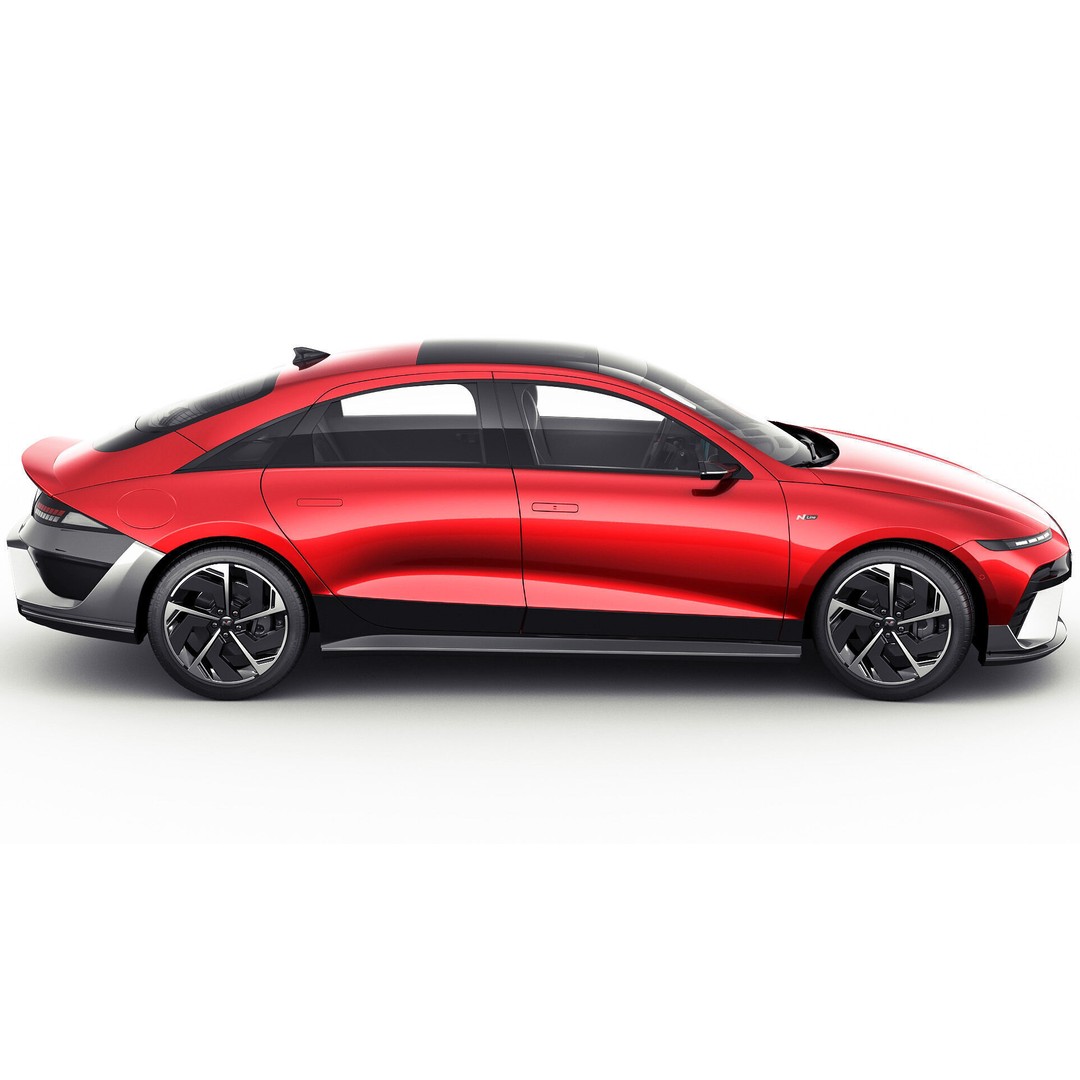 Hyundai Ioniq 6 N-Line 3D Model – Realistic Detailed Car Asset, FBX, OBJ, Blender - View 9