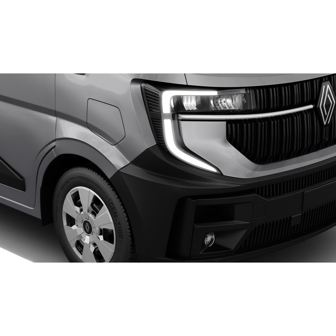 Renault Master Van L2H2 2024 3D Model – High Poly Detailed Cargo Van - View 12