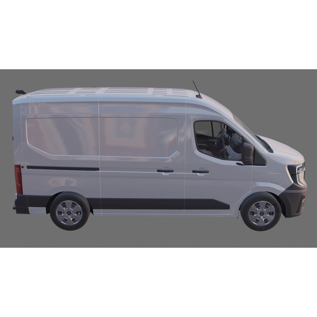 Renault Master Van L2H2 2024 3D Model – High Poly Detailed Cargo Van - View 25