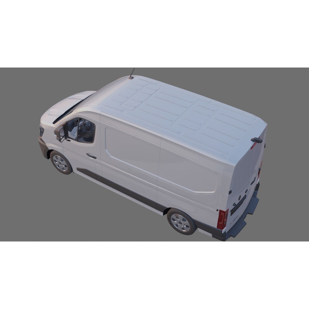 Renault Master Van L2H2 2024 3D Model – High Poly Detailed Cargo Van - View 26