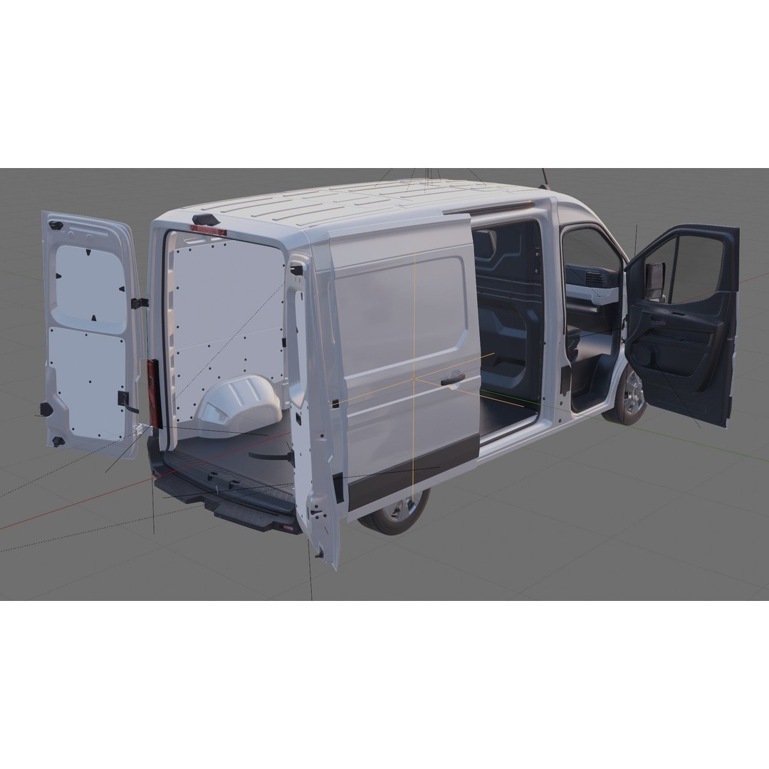 Renault Master Van L2H2 2024 3D Model – High Poly Detailed Cargo Van - View 27