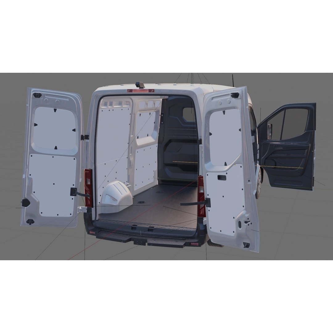 Renault Master Van L2H2 2024 3D Model – High Poly Detailed Cargo Van - View 28