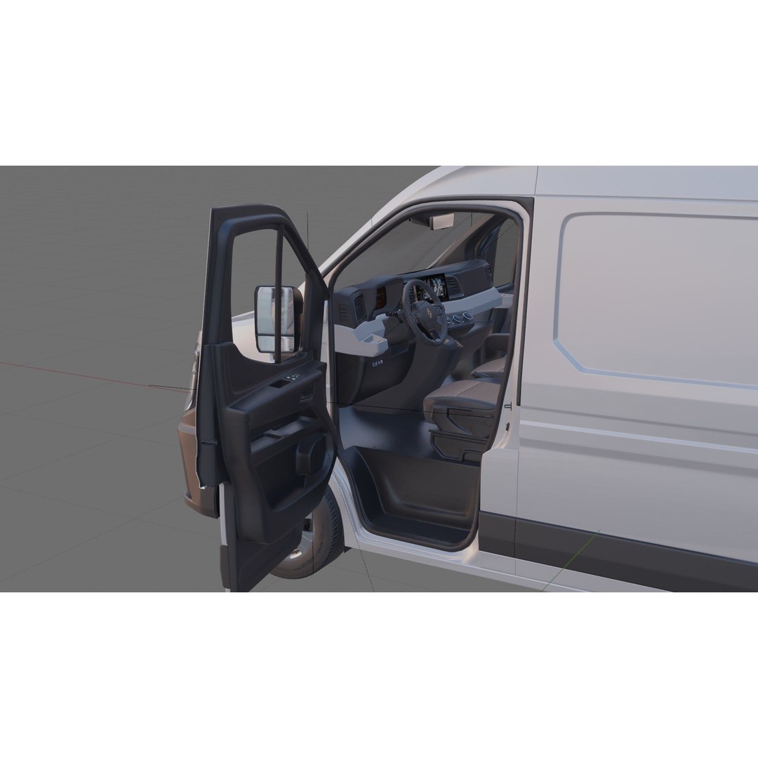 Renault Master Van L2H2 2024 3D Model – High Poly Detailed Cargo Van - View 30