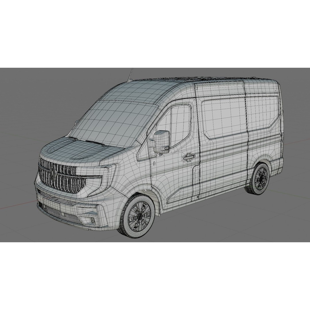 Renault Master Van L2H2 2024 3D Model – High Poly Detailed Cargo Van - View 31