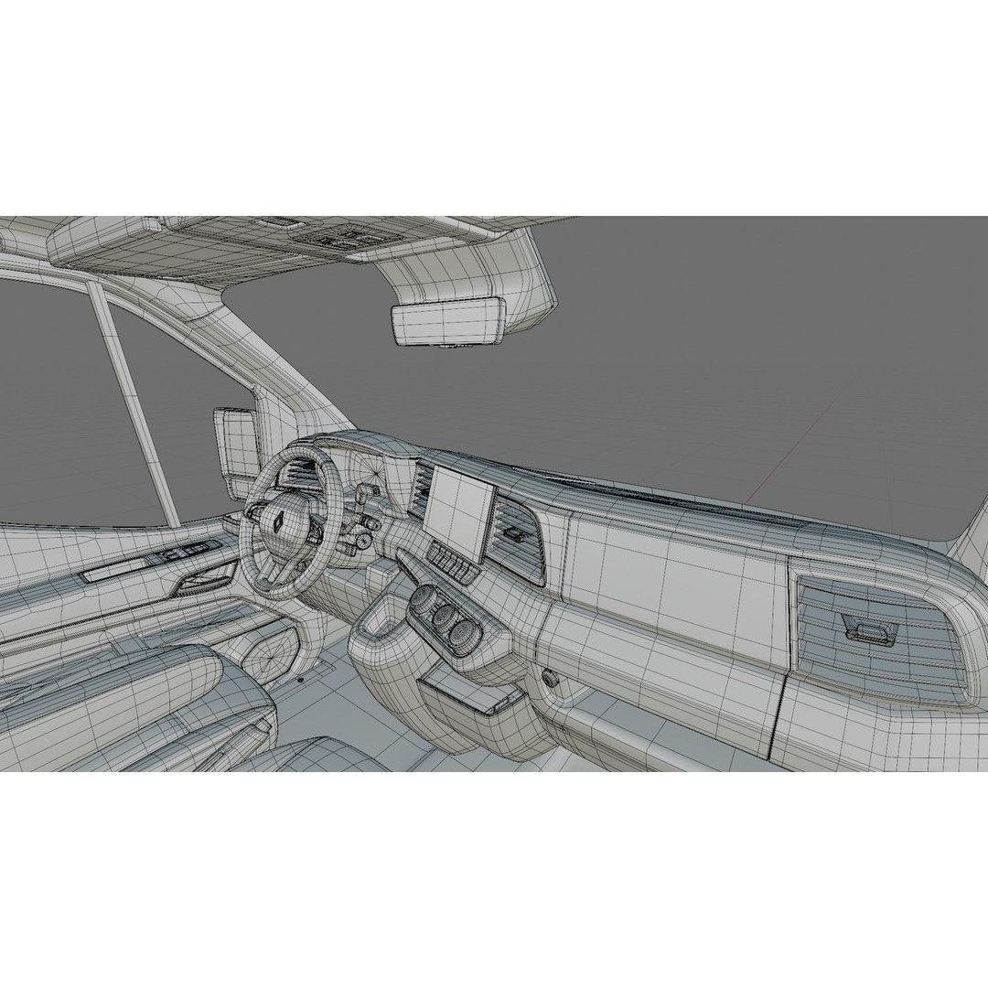 Renault Master Van L2H2 2024 3D Model – High Poly Detailed Cargo Van - View 35