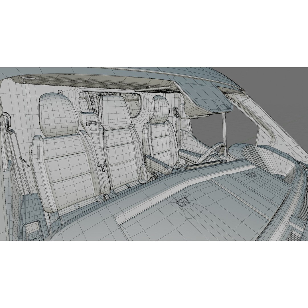 Renault Master Van L2H2 2024 3D Model – High Poly Detailed Cargo Van - View 36