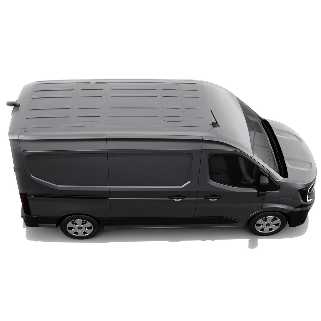 Renault Master Van L2H2 2024 3D Model – High Poly Detailed Cargo Van - View 9