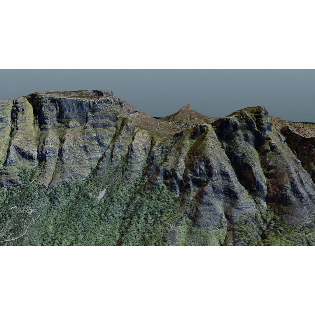 Cape Town Landscape 3D Model – Realistic Terrain, OBJ & Blender Formats - View 30