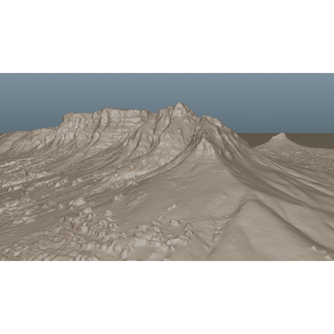 Cape Town Landscape 3D Model – Realistic Terrain, OBJ & Blender Formats - View 41