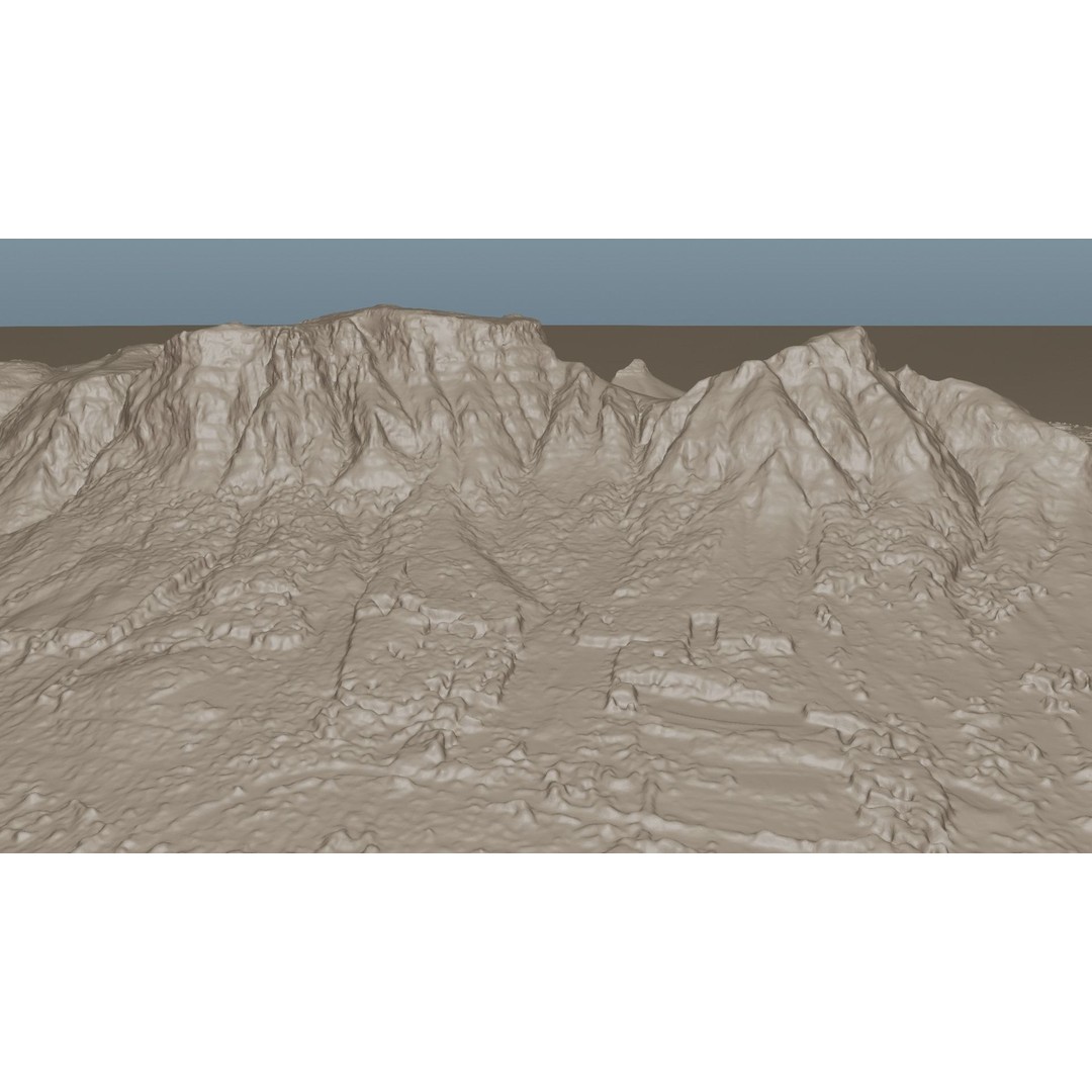 Cape Town Landscape 3D Model – Realistic Terrain, OBJ & Blender Formats - View 42