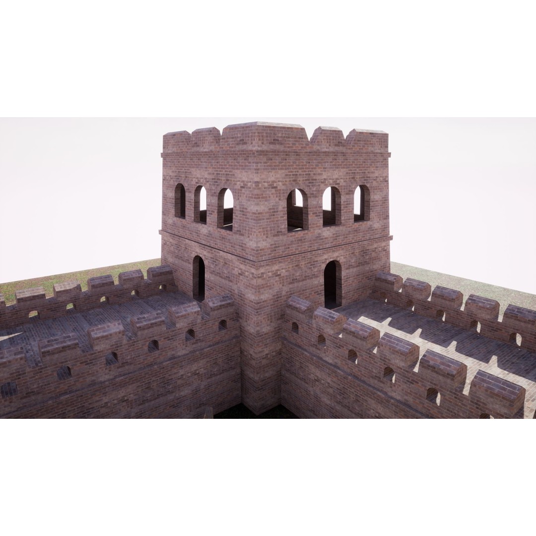 Feudal Asian House Pack 3D Model – Low Poly Historic Structures, FBX - View 16