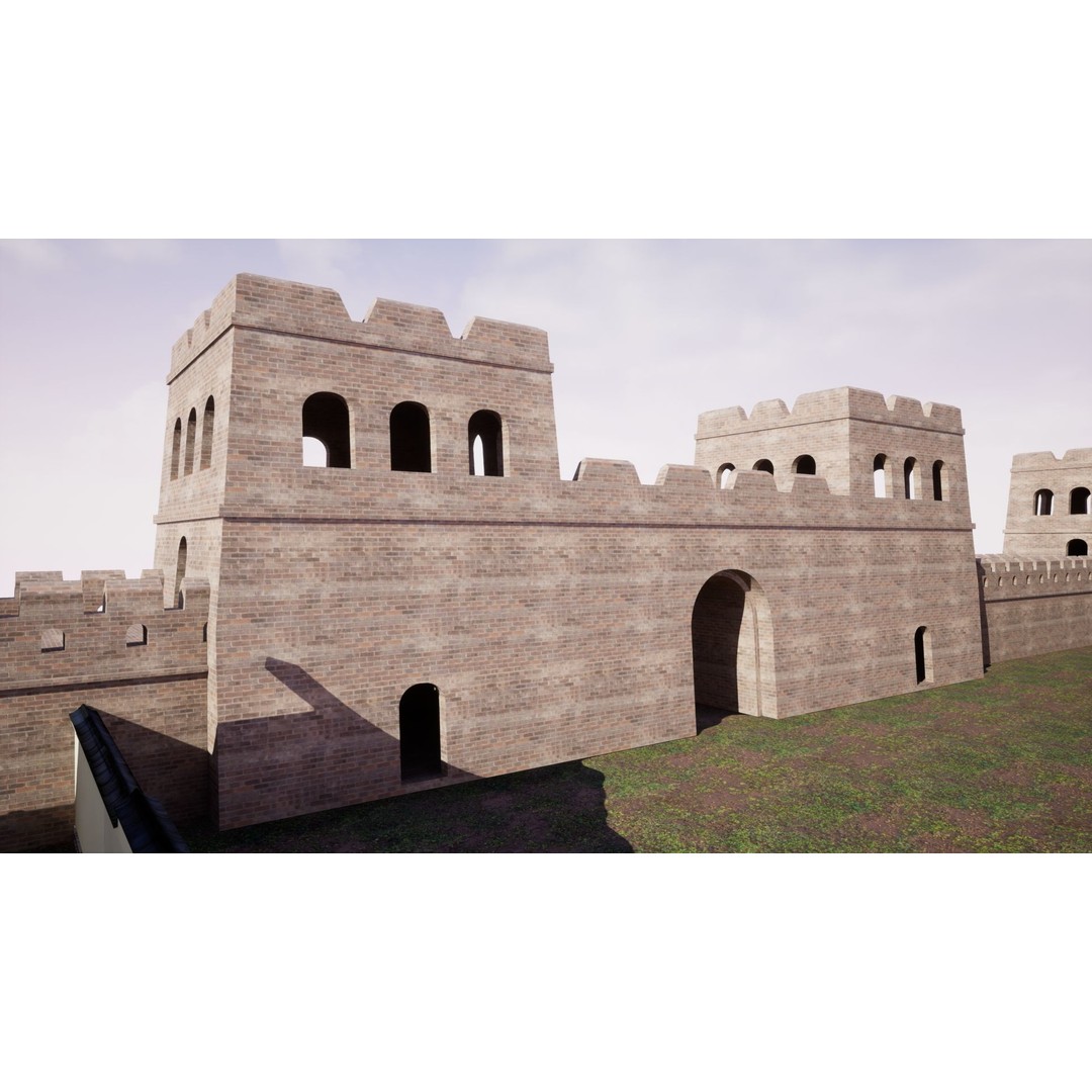 Feudal Asian House Pack 3D Model – Low Poly Historic Structures, FBX - View 17