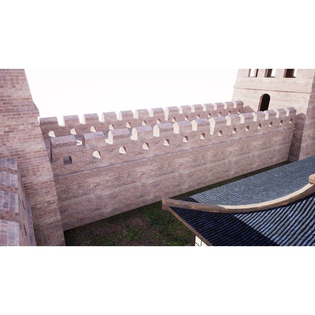 Feudal Asian House Pack 3D Model – Low Poly Historic Structures, FBX - View 18