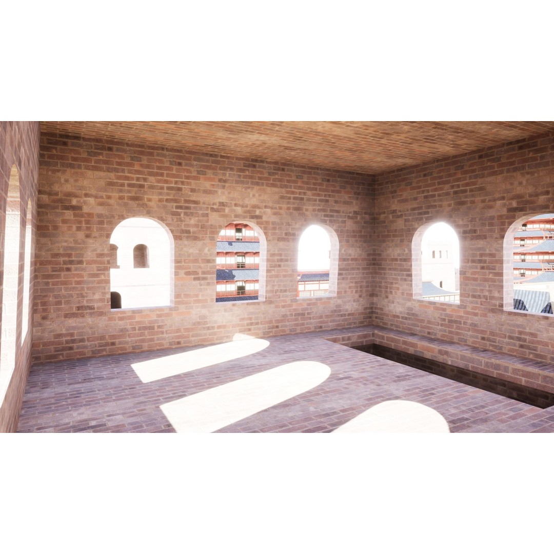 Feudal Asian House Pack 3D Model – Low Poly Historic Structures, FBX - View 20