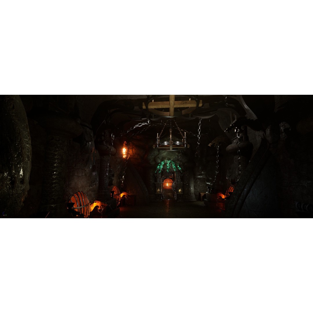 HellCage Environment 3D Model – Low Poly Dungeon Asset, PBR, FBX - View 10