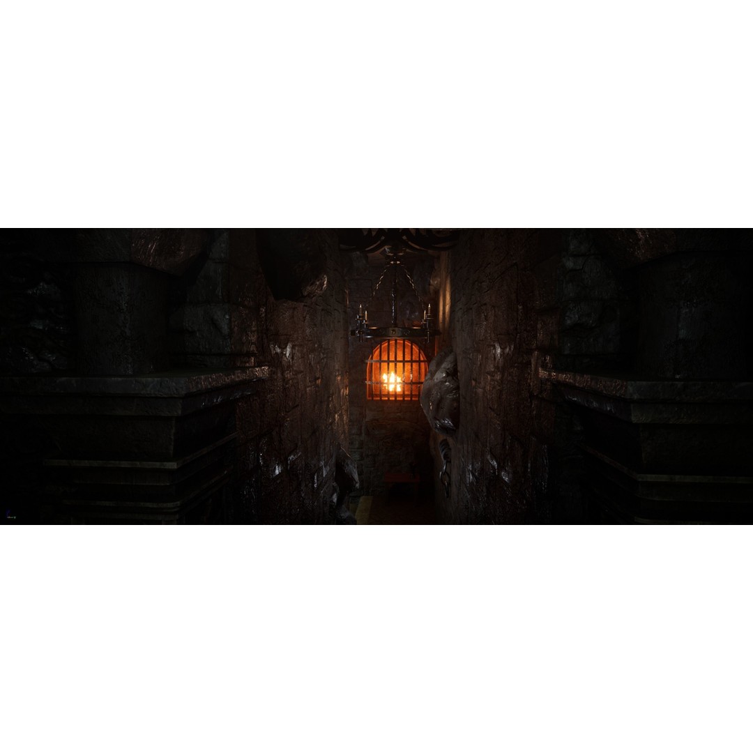 HellCage Environment 3D Model – Low Poly Dungeon Asset, PBR, FBX - View 11