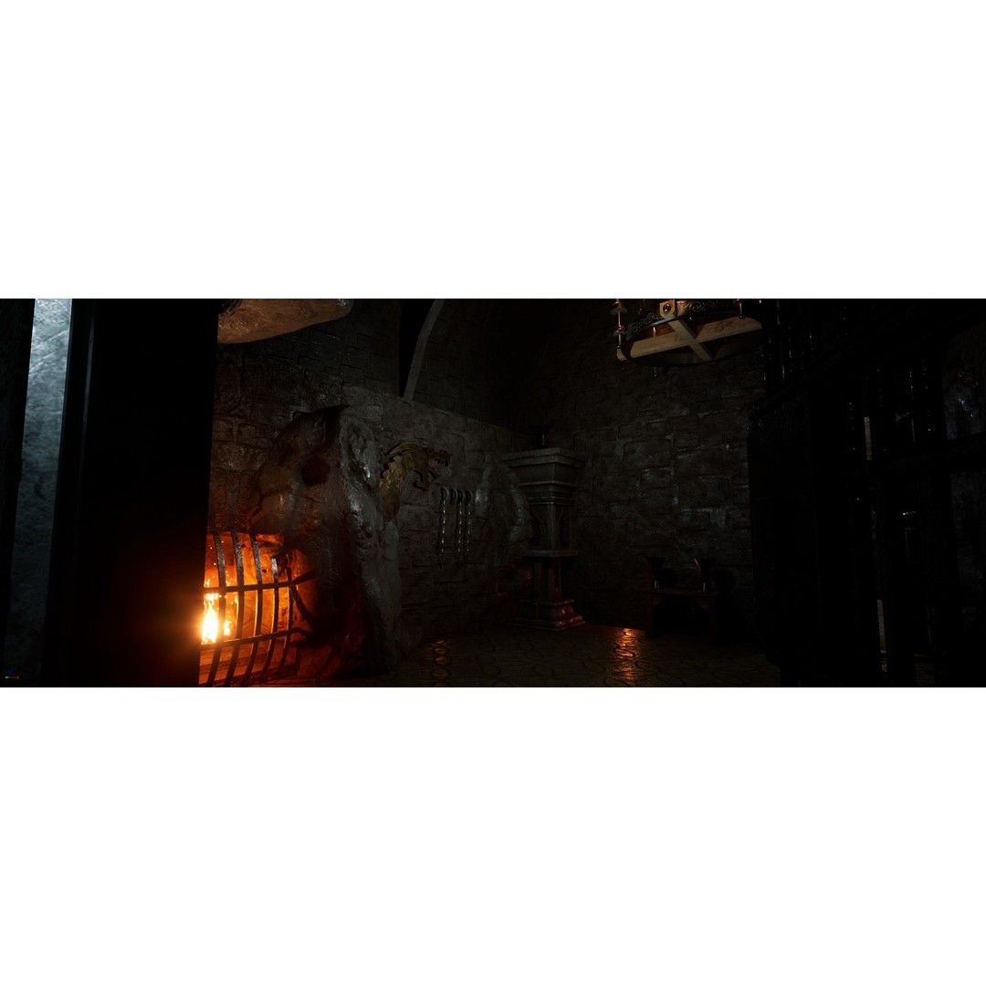 HellCage Environment 3D Model – Low Poly Dungeon Asset, PBR, FBX - View 12